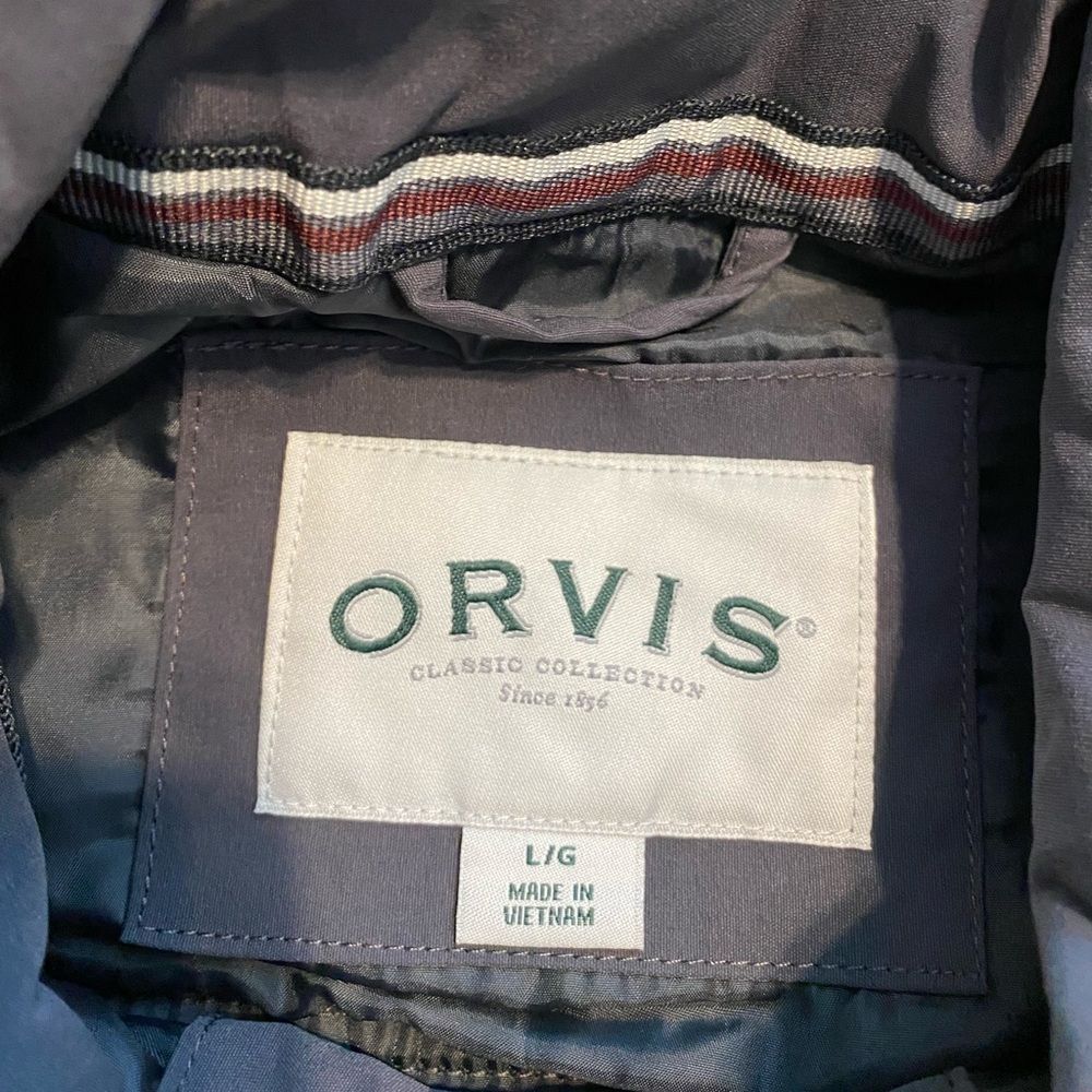 Orvis Men's L Gray Quilted Vest Full Zip | It’s Tuk Tuk Time - Picture 6 of 11